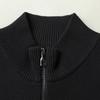 DiBinZe Men's Plus Size Wool-Blend Knitted Zip-Up Sleeveless Vest