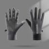 Men'S And Women'S Touch Screen Leather Gloves Winter Warm Waterproof Windproof Piled Thickened Outdoor Motorcycle Riding Gloves