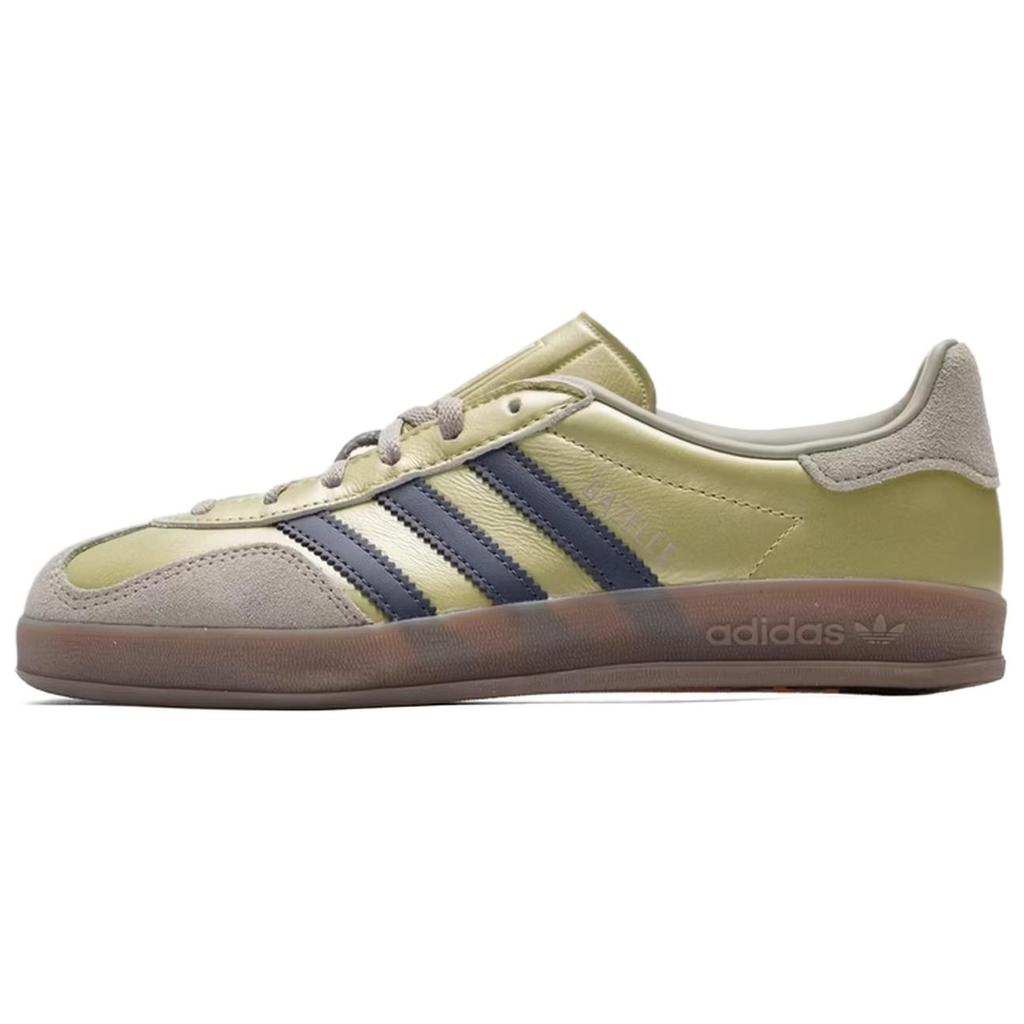 adidas Originale GAZELLE INDOOR Abriebfest, Leicht und Atmungsaktiv Niedrige Skateboard-Schuhe Damen Gold JR2404
