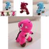 Adorable Dinosaur Plush Keychain Soft Pp Cotton Stuffed Animal Bag Charm