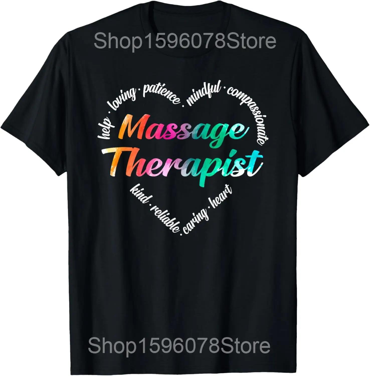 Massage Therapy Is My Superpower Therapist Graphic T Shirts Unisex Humor Streetwear Tee Shirt Short Sleeve Unisex Loose Clothing S