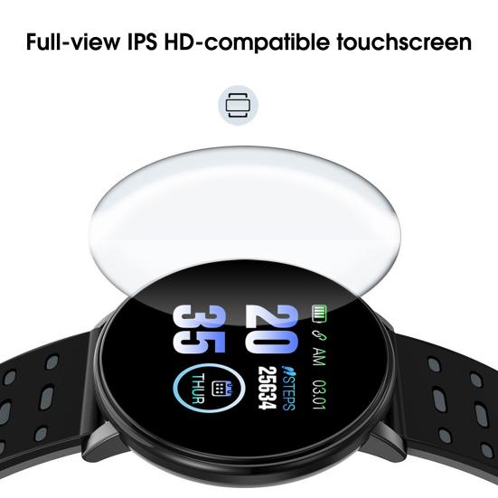 Chytré hodinky 119 Plus Multifunkční monitorování zdraví Vodotěsné Módní Sportovní Monitor srdečního tepu Chytré hodinky pro běh