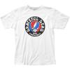 T-shirt Unisex Teschio Opaco Grateful Dead Musica Classica Concerto Band Tee Nuova Bianca