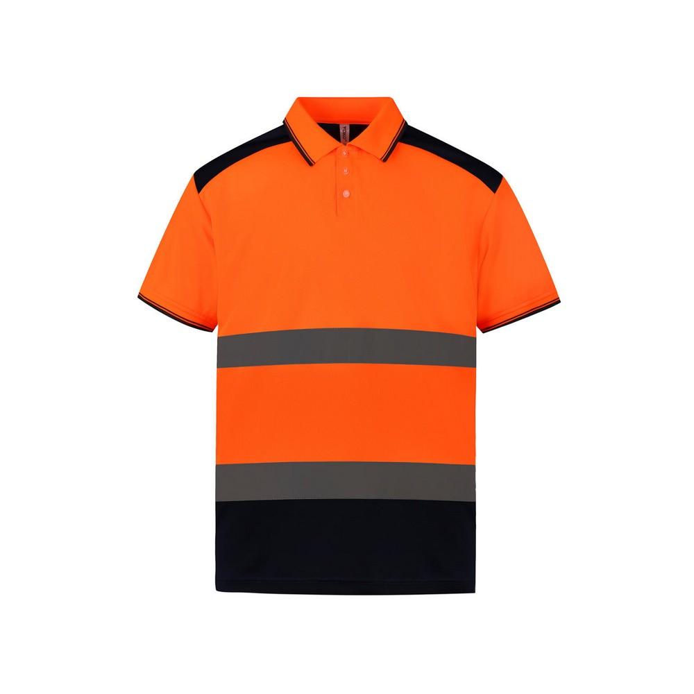 Yoko Mens Two Tone Safety Polo Shirt
