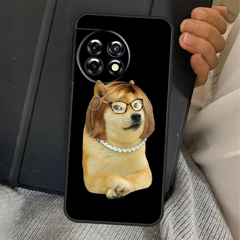 Cheems Doge Meme Funny Doggy Case For OnePlus 13R 12R 10R 13T 10T 8T 15 13 12 11 Nord CE 4 3 2 Lite N20 N30 Nord 5 Cover