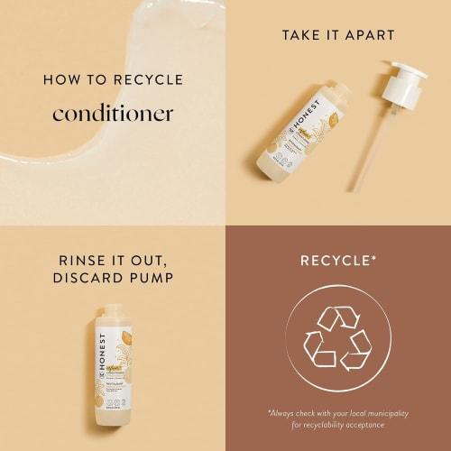 The Honest Company Silicone-Free Conditioner, Gentle, Break-Free, Hypoallergenic, Baby Hair Care, Natural Ingredients, Citrus Vanilla Refresh, 295.7 m