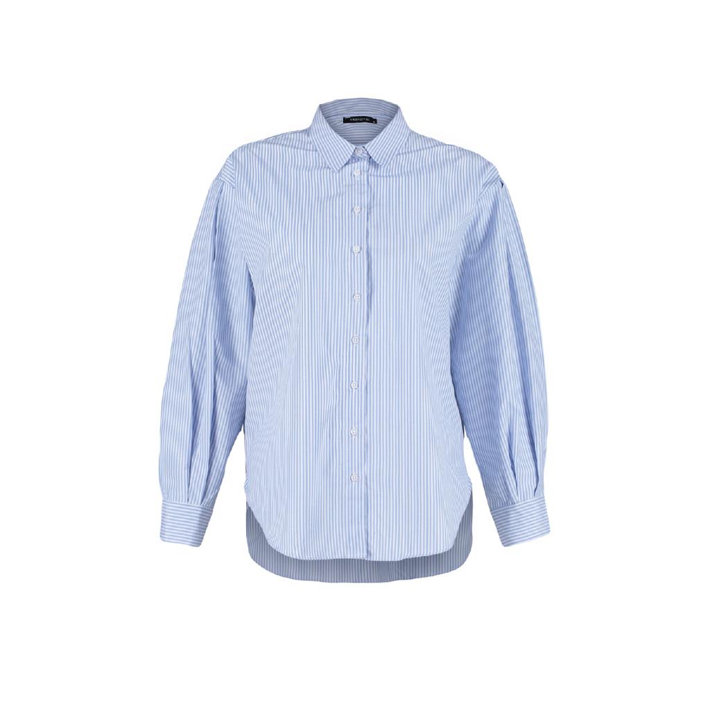 Cămașă țesătă cu dungi oversize/Wide Fit Twoss23go00144