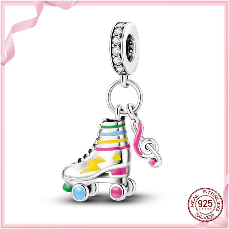 TOP Copper Pink Girls Skirt Cute Cat Charm Bead Charms Bead Charms Ideal For Womens Authentic Bracelets Copper Pendant Do It Yourself Jewellery Gift