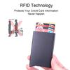 Rfid Credit Card Holder Metal Thin Slim Smart Wallet Men Women Wallets Pop Up Minimalist Small Black Purse Mini Walets for Men