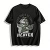 Have Faith In Love Angel Print Casual T-shirt God Bless You Top Pure Cotton T-shirt