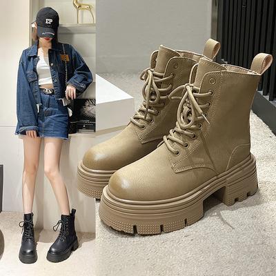 Damen Modische und hochwertige Stiefeletten Plateau-Schuhe Lässige Damen Sportstiefel 2025 Neue Winter Gemütliche Stiefel