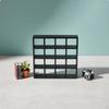 Miniature 16 Grid Shelf Modern Simple Design 1:12 Scale Bookcase Birch Wood Material Dollhouse