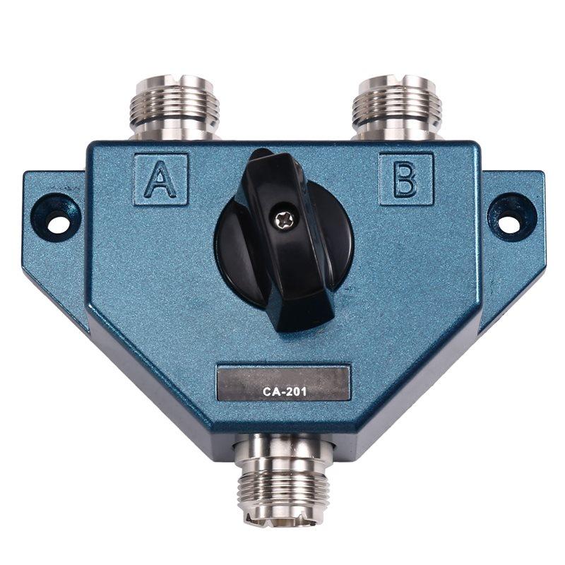 ABBP-Ham Radio Antenna Coaxial Switcher UHF Female Connector Adapter Converter 1.8-600 Mhz Manual CA201 Aerial Coax Switch