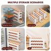 Egg Holder for Fridge,4 Tiers Egg Container,Auto Rolling Fridge Egg Organizer for Refrigerator