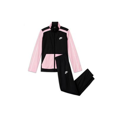 Casual Sports Suit Color Block Lettering Kids Suit Pink Black DH9661-011