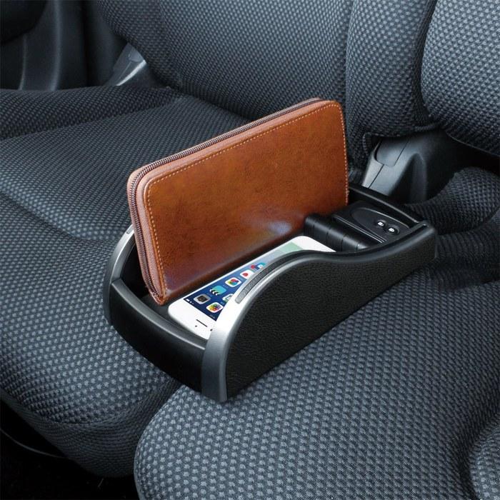 Tsuchiya Yac Bench Seat Console Tray - Black/Silver PF-317