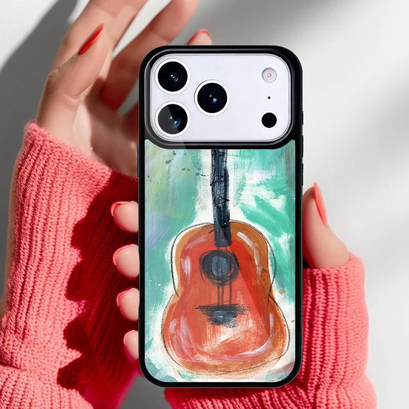 Guitar Instrument Music Phone Case for iPhone 17 16 15 14 13 Pro Max Back Cover for 12 11 Pro Coque