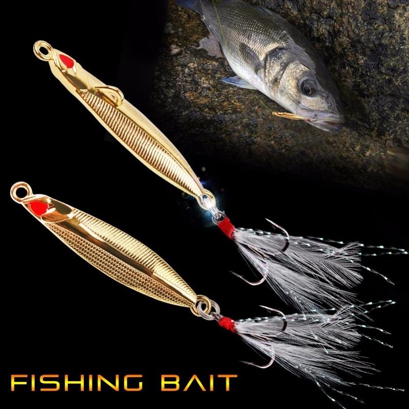 Spoon Fishing Lure 5pcs/lot Metal Gold/Silver Hard Baits Sequins Noise Paillette Hard Fishing Lure