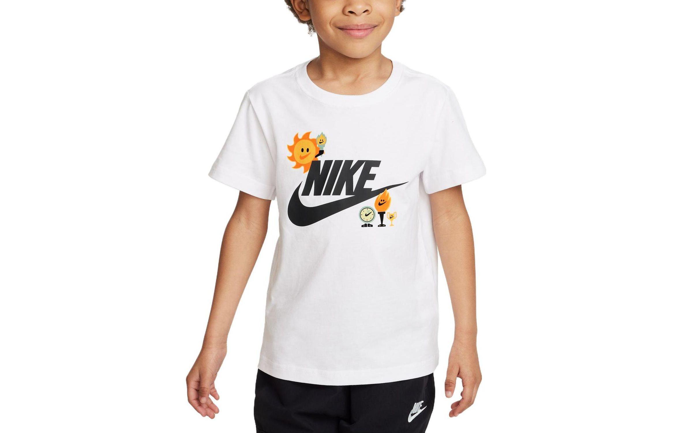 

Nike Kids T Shirts Crew Neck Moderate FQ3660-100 M