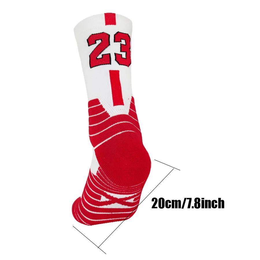 2Pairs Number 23 Men Women Compression Socks for Sport Cycling Running Yoga Football Basketball Rugby Hiking Athletic Socks