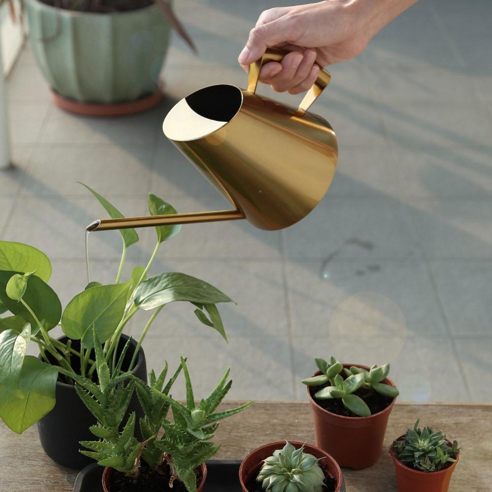 Stainless Steel Watering Can Long Spout Long Spout Watering Can Plant Watering Pot Outdoor Garden S