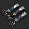 Carbon Fiber Leather Keychain Car Keychain Horseshoe Buckle Jewelry For BMW M E30 E39 E46 E90 E93 E60 F10 M5 M6 M7 X4 X5 X1 bzbf85