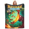 Rayman Advanture Game Cartoon Fleece Throw Blankets Funny Art Blanket for Bed Couch Ultra-Soft Bedding Rug Piece Multifunction