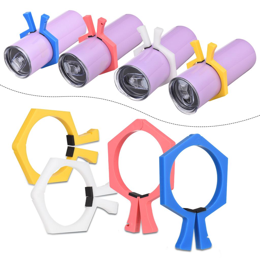 Sublimation Pinch Tumbler Clamp Nonslip Tool for 20 Oz Sublimation Blanks Mug Adjustable Open Angle