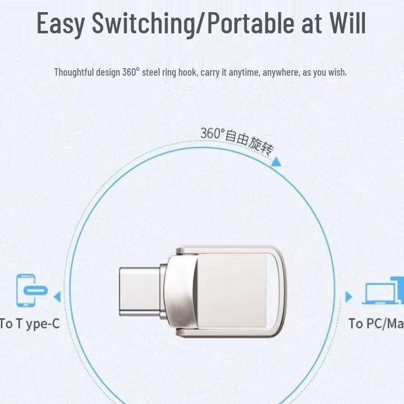 Pen Drive USB 2 em 1 OLOEY para Telefones e Computadores