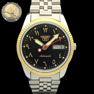 Montre homme Seiko 5 President automatique reconditionnée, fond transparent, modèle A305164-2