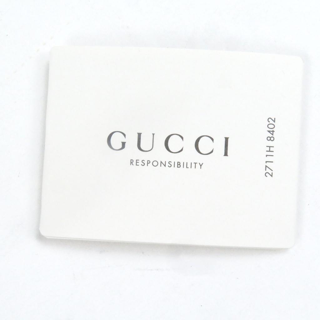 Excellent GUCCI Stall Diamante Check Pattern Fringe gray wool mens 544615 Used