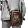 Retro Men'S Crossbody Bag Classic Simple Leather Vertical Men'S Bag Casual Commuter Multifunctional Bag