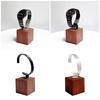 Sophisticated Watch Display Rack C Shape Timepiece Holder with Wood Base Watches Showcase Stand Jewelry Organizer