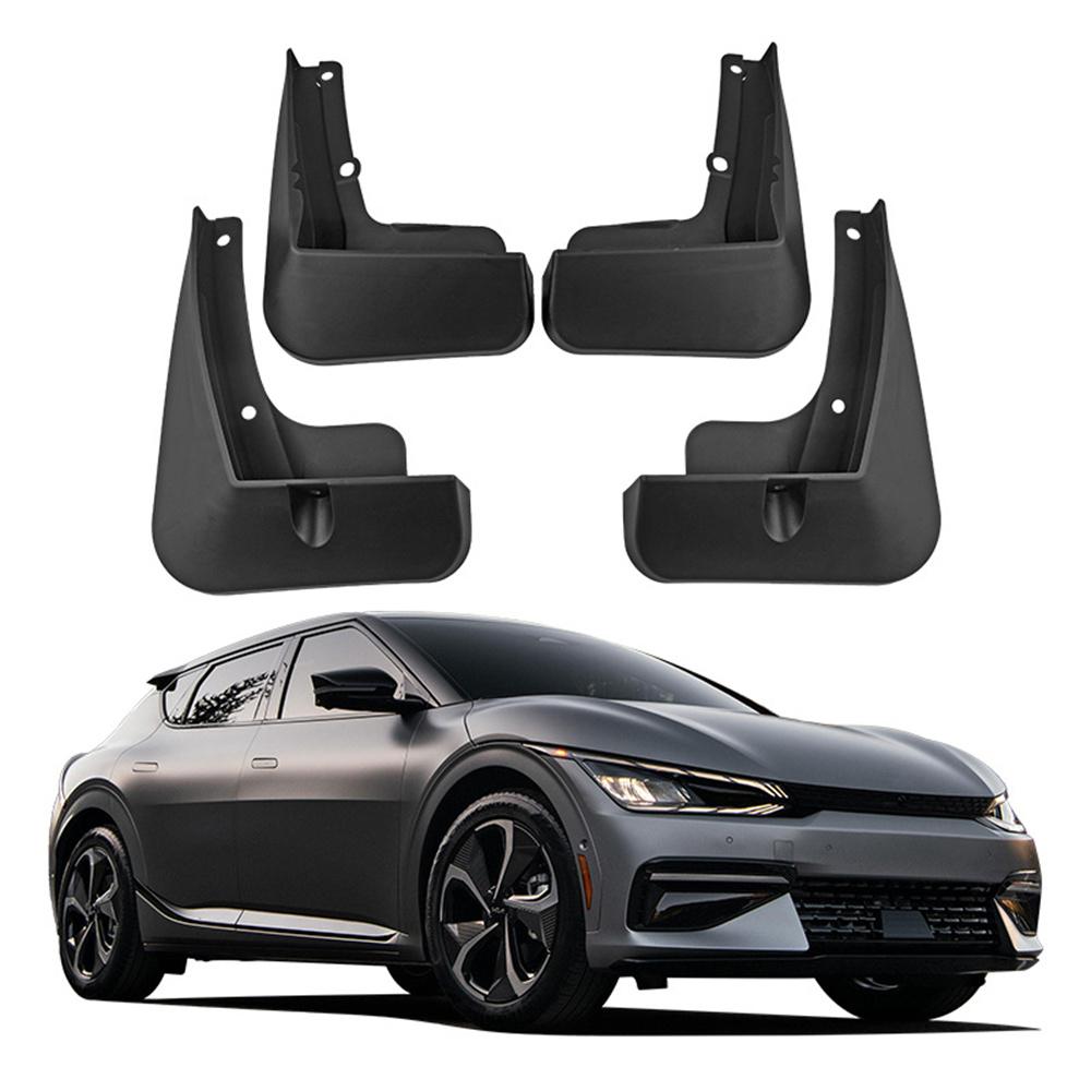 

4Pcs High Quality Car Black Mudguard Cover Trim For Kia EV6 2022-2024