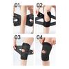 Åben Patella Knæbandage med Sidestabilisator Smertelindring Justerbar Knækompressionshylster Meniskskade Genopretning Knæstøtte Wrap