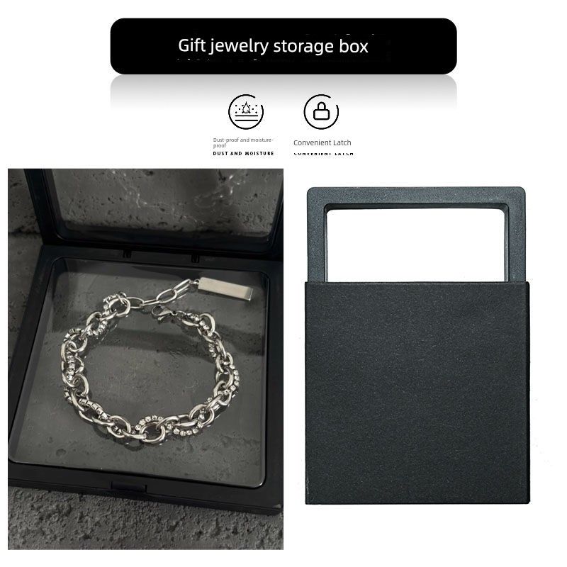 

Double-Layer Cuban Diamond Bracelet Light Luxury Minority Ins Cold Style Fashion Fancy Men s and Women s Hip Hop Bracelet New Arrival Double Layer Cuban Diamond Bracelet [Gift Box]