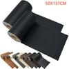 Self-Adhesive Furniture Shoes First Aid Patch Leather Patch DIY Black Self-Adhesive Leather Repair Tape for Sofa 50x137cm