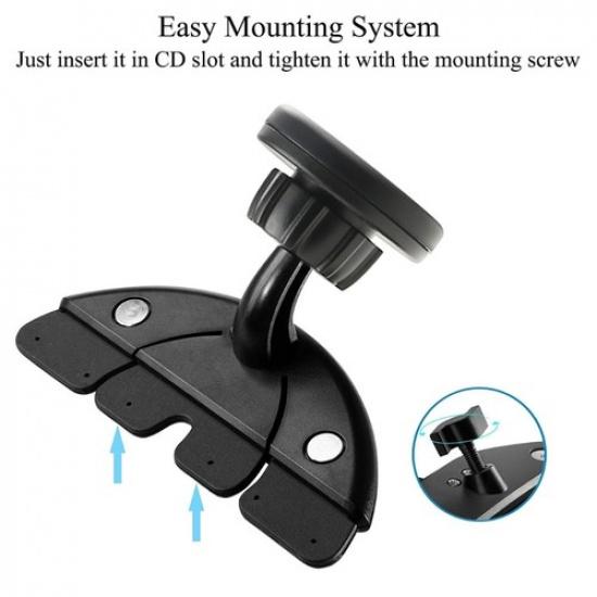 CDs Slot Car Phone Holder For Mobile Adjustable CDs Slot Phone Mount