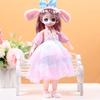 Deluxe Fashion Princess Doll with 22 Joints Glittering Eyes Long Hair 12