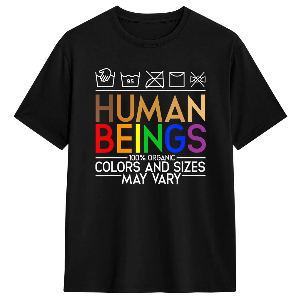 Huunisex Being 100 Organic Tshirt Summer Trendy Cool Tshirts 100 Cotton Round Neck Plus Size Tees Shortsleeve Aesthetic Tops