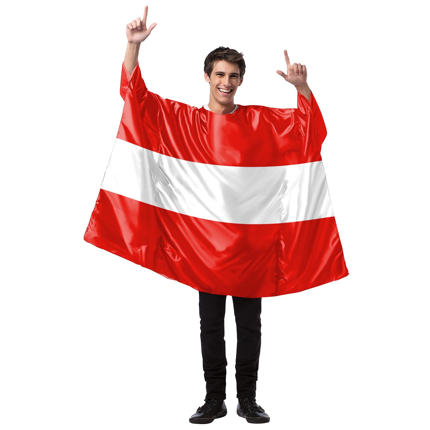 

Mardi Gras flag print costume, adults Austria-Size M червоний