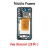 Middle Frame For Xiaomi 13 Pro LCD Front Frame Housing Bezel With Side Button Repair Parts
