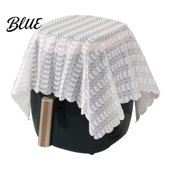 Decorative Embroidery Protector Dustproof Cloth Dust Cover White Lace for Kitchen Small Appliances Air Fryer