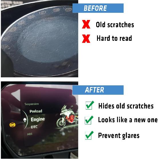 Lot de 2 Films pour Tableau de Bord Écran Protecteur Remplacement pour Honda CRF 300L CRF300L Rally MSX125 Grom 2021-2025 Écran d'Affichage du Cluster Protecteur