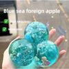 Taba Squishy Modré Oceánské Jablka Stresové Míčky Senzorická Fidget Hračka Pomalé Zvedání Squishy Hračky pro Děti a Dospělé Stisknout Relaxovat Dárek