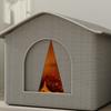 Warm Insulated Cat House Foldable Feral Cat Shelter Pet Hideaway Pet Condos  Camping