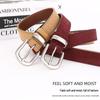 Women's Versatile Suede Leather Belt with Pin Buckle - High-End Light Luxury Fashion Accessory for Jeans