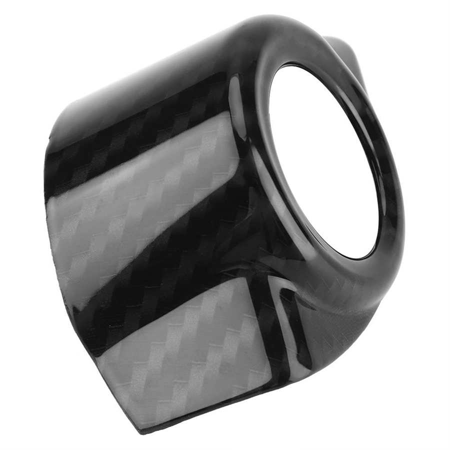 Carbon Fiber Car Interior Ignition Engine Start Stop Button Frame Cover for Alfa Romeo Stelvio(2017-2018) &