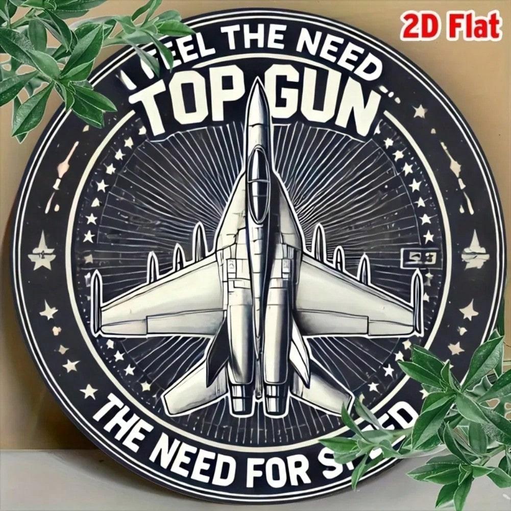 Винтажная алюминиевая настенная табличка Декоративный знак Искусство Скоростного Реактивного Самолета 20x20