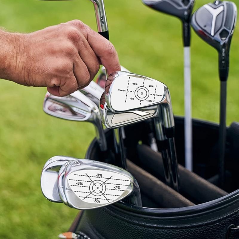 50pcs Golf Training Practice Aids Labels Putter and Iron Stickers Golf Impact Tape for Training Equipment